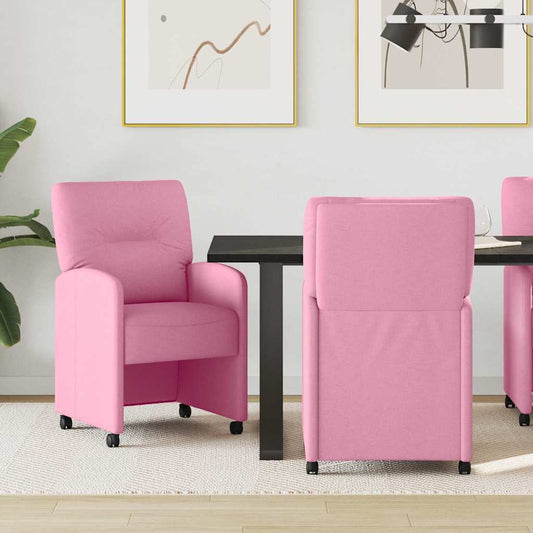 Sillas De Comedor Con Ruedas 2 Uds. Tela 57 X 67 X 95 Cm