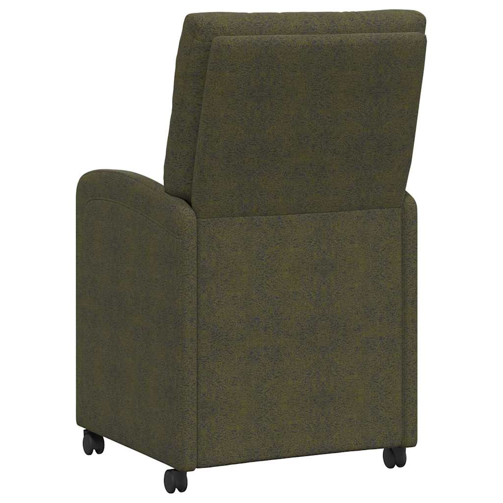 Sillas De Comedor Con Ruedas 2 Uds. Cuero De Suede Sintético