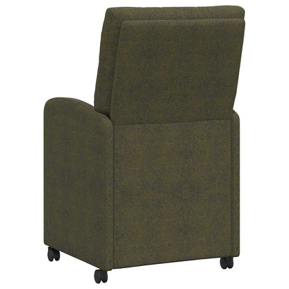 Sillas De Comedor Con Ruedas 2 Uds. Cuero De Suede Sintético