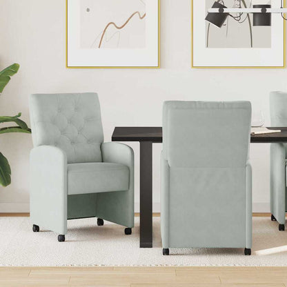 Sillas De Comedor Con Ruedas 2 Uds. Terciopelo