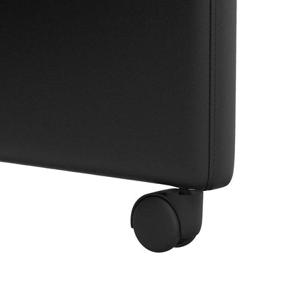 Sillas De Comedor Con Ruedas 2 Uds. Cuero Sintético