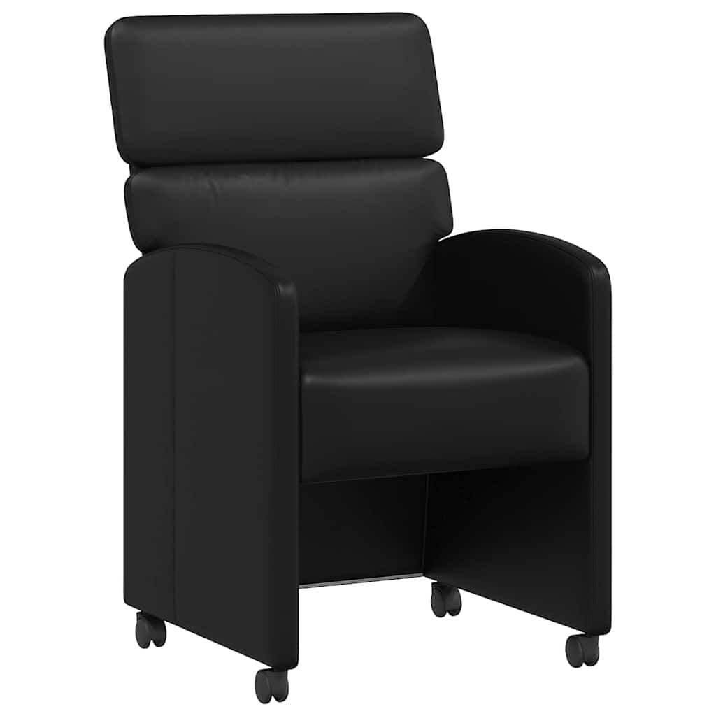 Sillas De Comedor Con Ruedas 2 Uds. Cuero Sintético