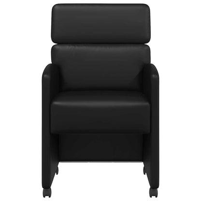 Sillas De Comedor Con Ruedas 2 Uds. Cuero Sintético