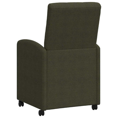 Sillas De Comedor Con Ruedas 2 Uds. Cuero De Ante Sintético
