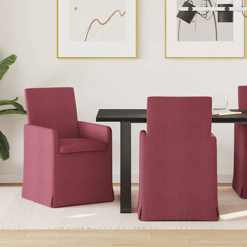 Sillas De Comedor 2 Uds. Tela 57 X 68 X 94 Cm