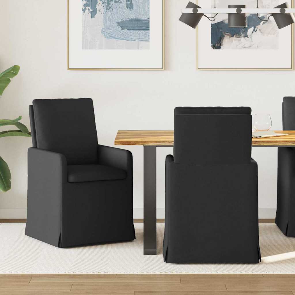 Sillas De Comedor 2 Uds. Tela 57 X 67 X 98 Cm