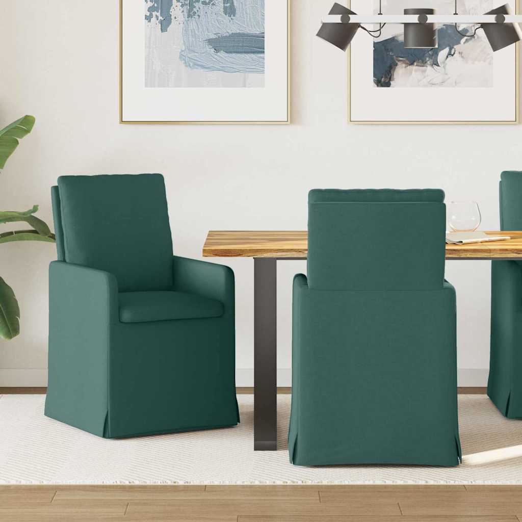 Sillas De Comedor 2 Uds. Tela 57 X 67 X 98 Cm