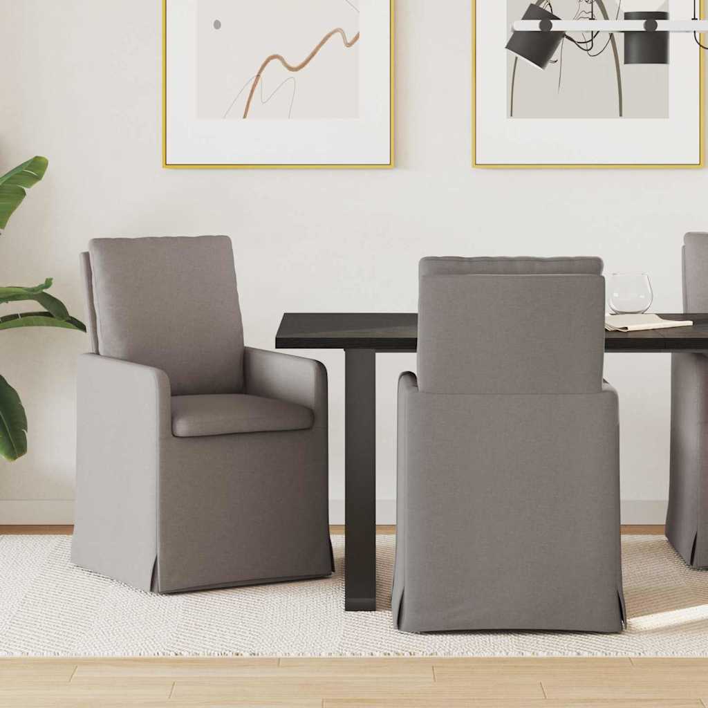 Sillas De Comedor 2 Uds. Tela 57 X 67 X 98 Cm