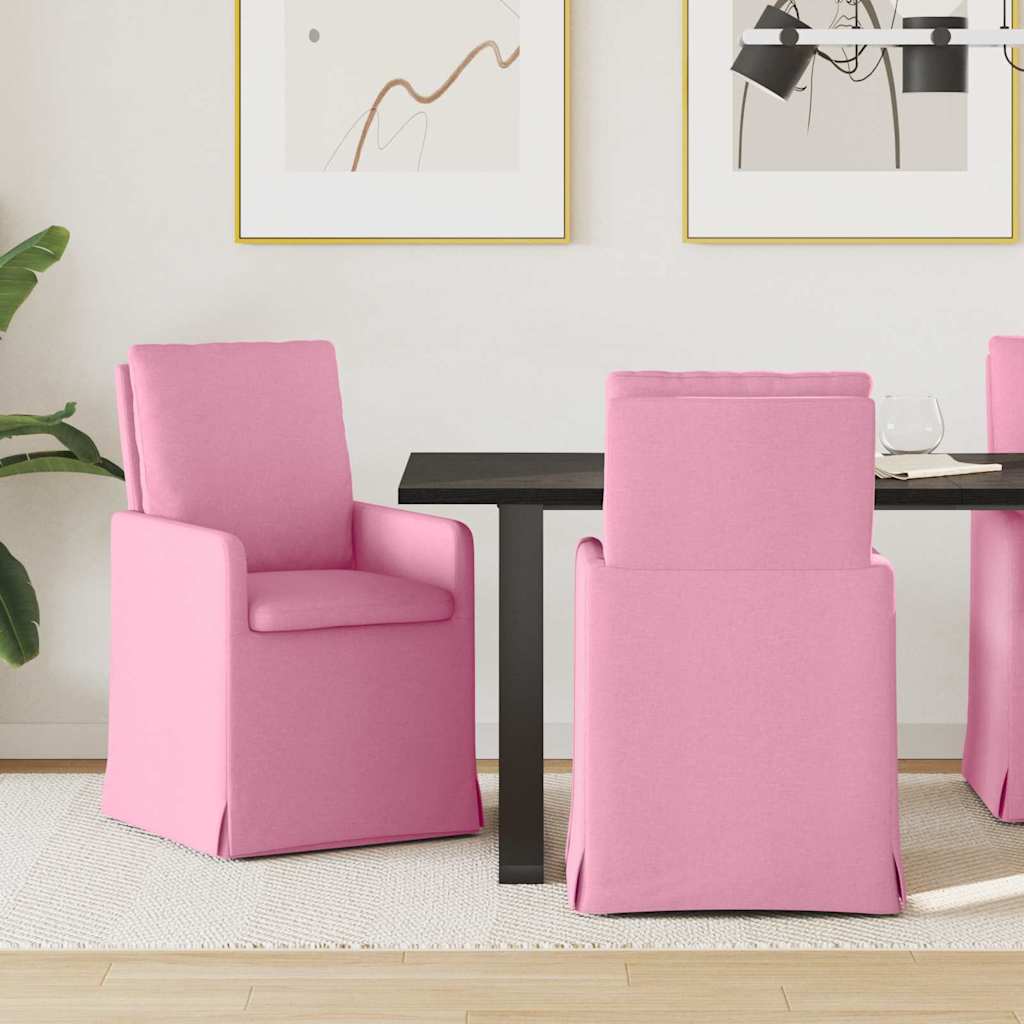 Sillas De Comedor 2 Uds. Tela 57 X 67 X 98 Cm