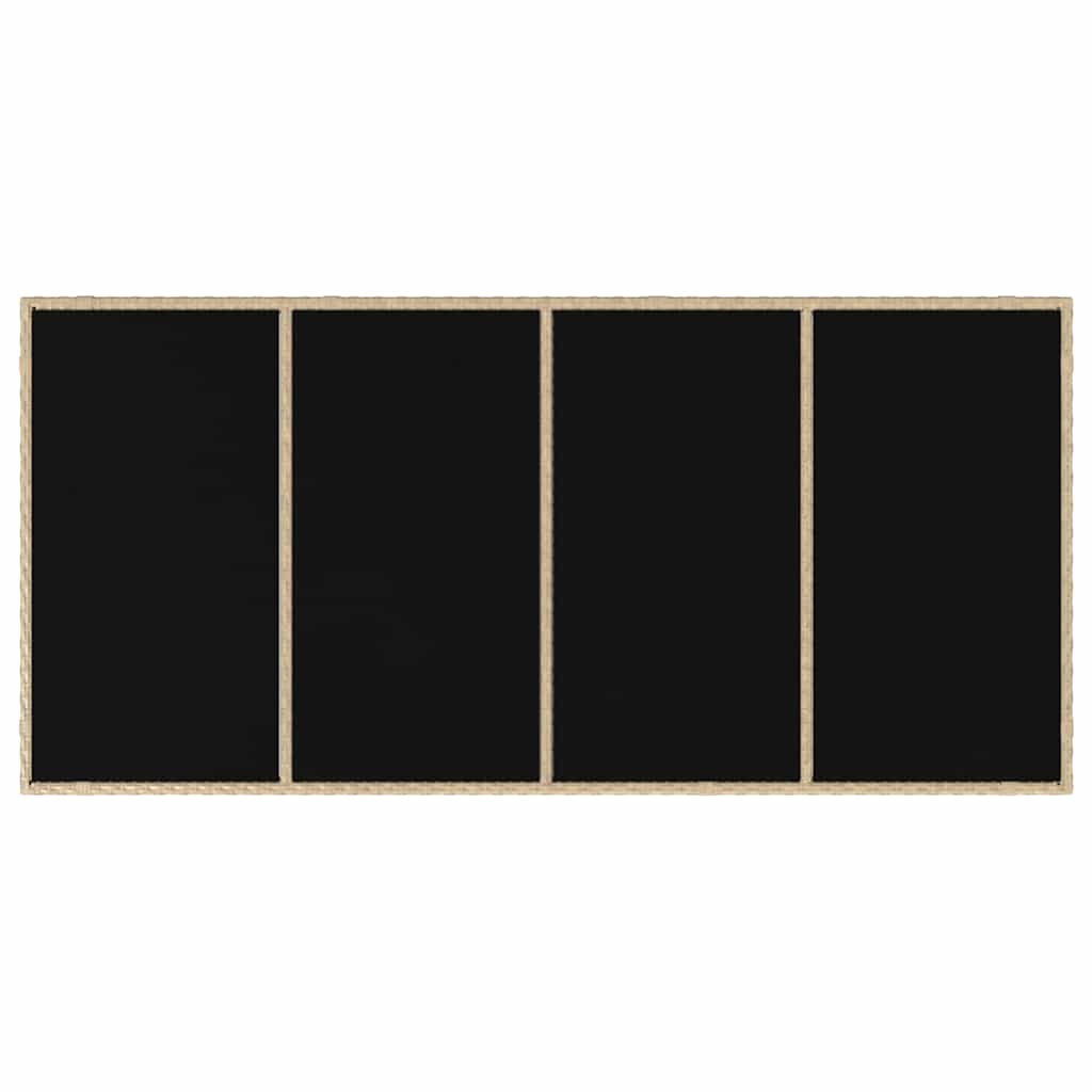 Conjunto De Comedor De Jardín 7 Pcs Ratán Sintético