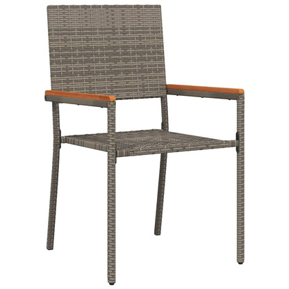 Conjunto De Comedor De Jardín 9 Pcs Ratán Sintético