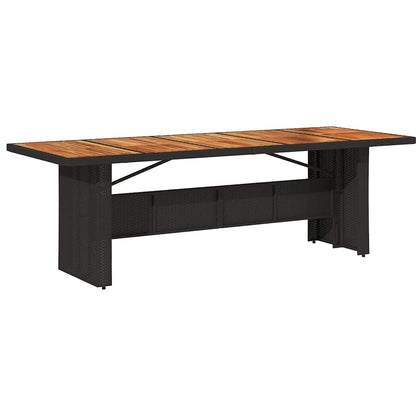 Conjunto De Comedor De Jardín 9 Pcs Y Marrón
