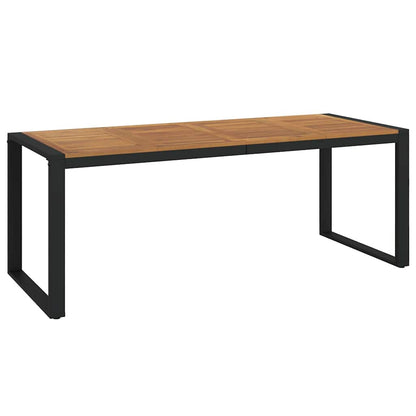 Conjunto De Comedor De Jardín 9 Pcs Y Marrón