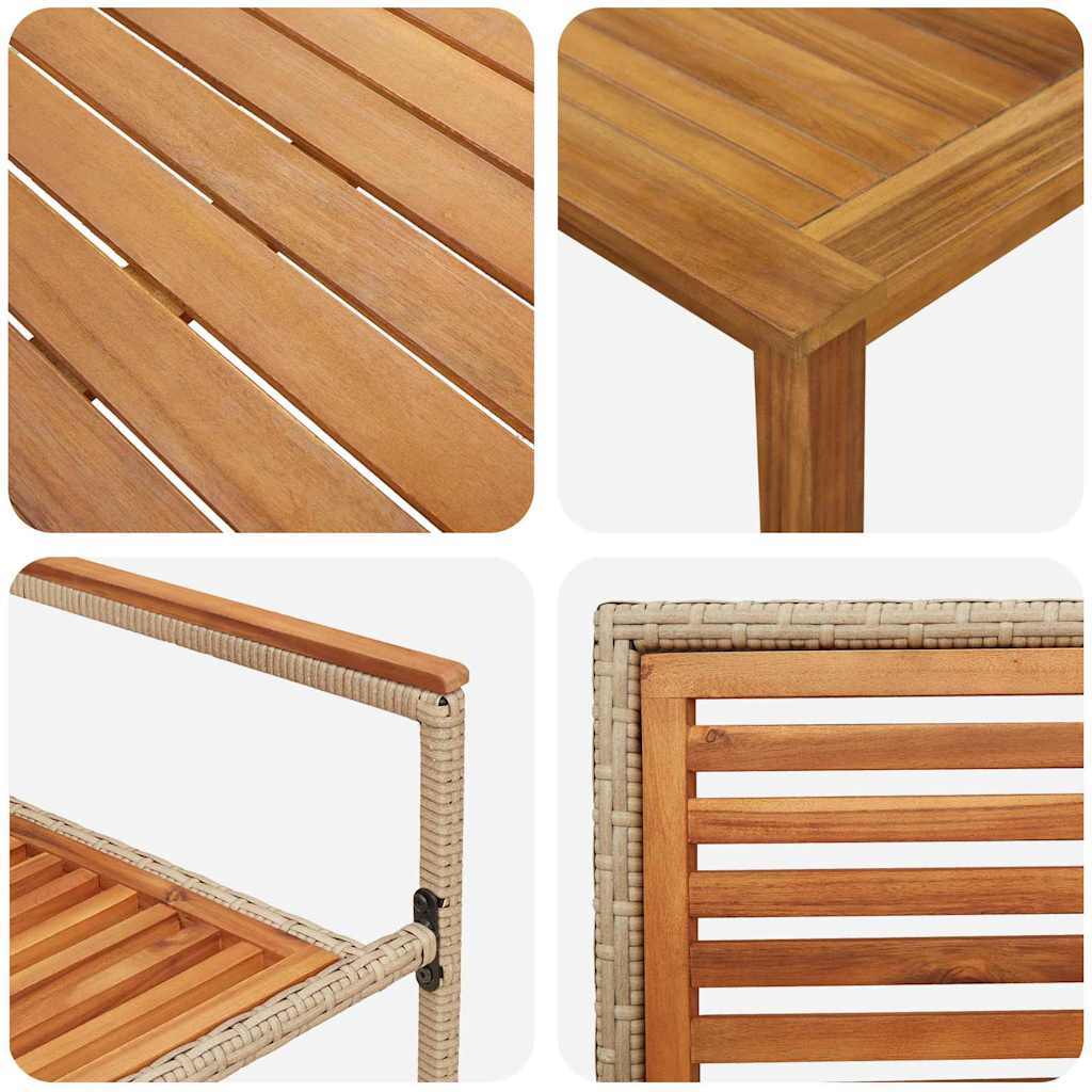 Conjunto De Comedor De Jardín 7 Pcs