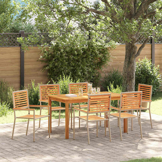 Conjunto De Comedor De Jardín 7 Pcs