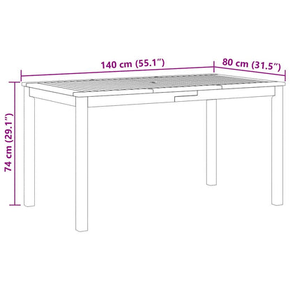 Conjunto De Comedor De Jardín 7 Pcs