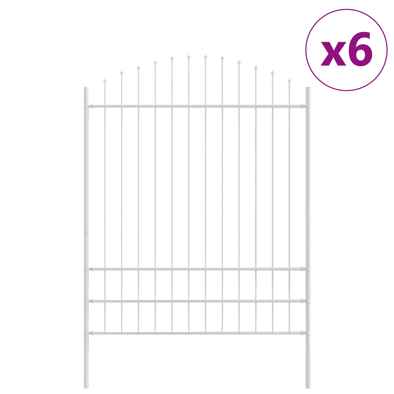 Valla De Jardín 6 Pcs 170 X 225 Cm