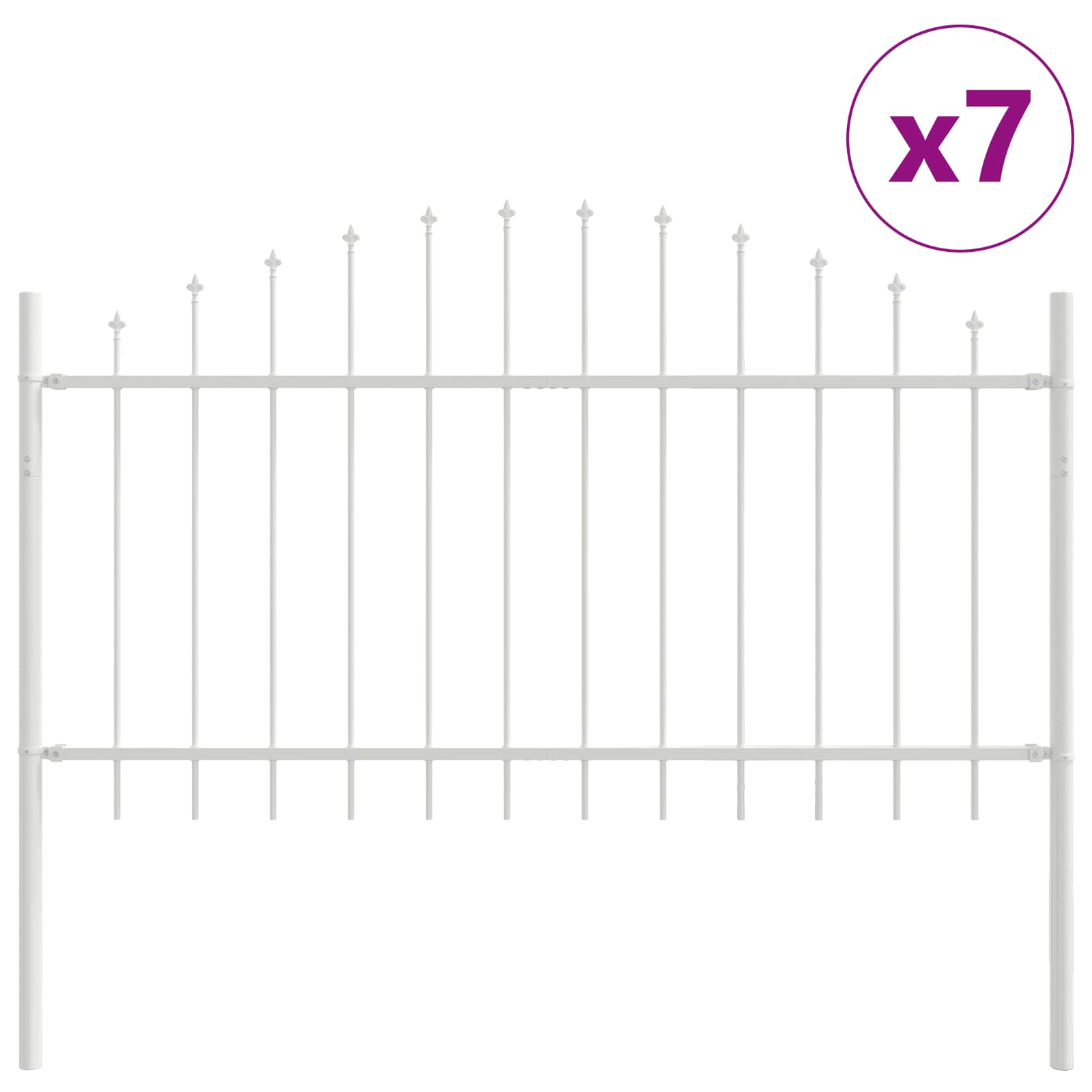 Valla De Jardín 7 Pcs 170 X 140 Cm
