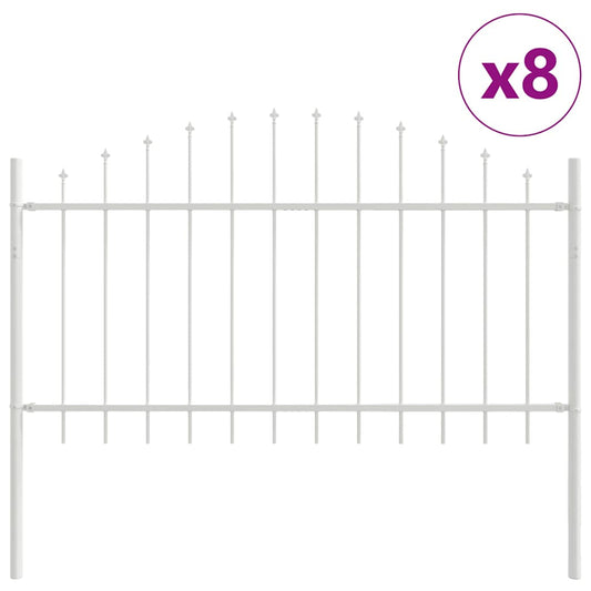Valla De Jardín 8 Pcs 170 X 140 Cm