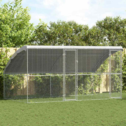 Jaula Para Pollos Plateado 2 X 2 X 2 M Acero Galvanizado