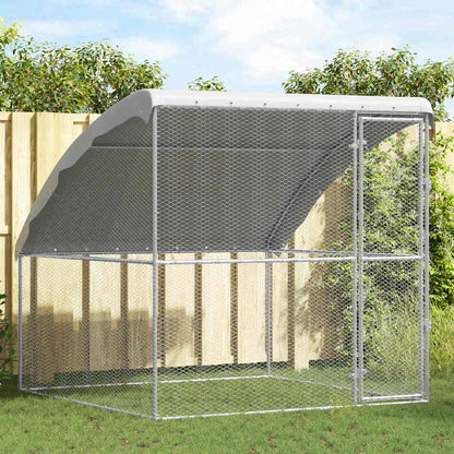 Jaula Para Pollos Plateado 2 X 2 X 2 M Acero Galvanizado