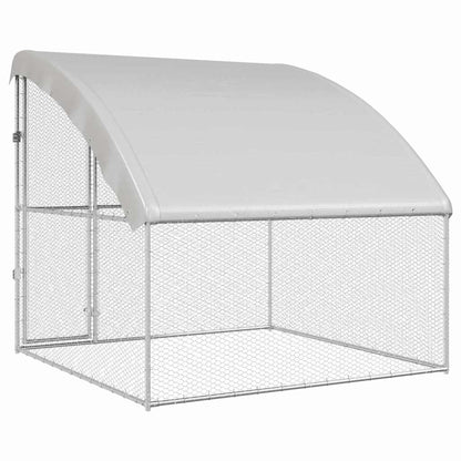 Jaula Para Pollos Plateado 2 X 2 X 2 M Acero Galvanizado