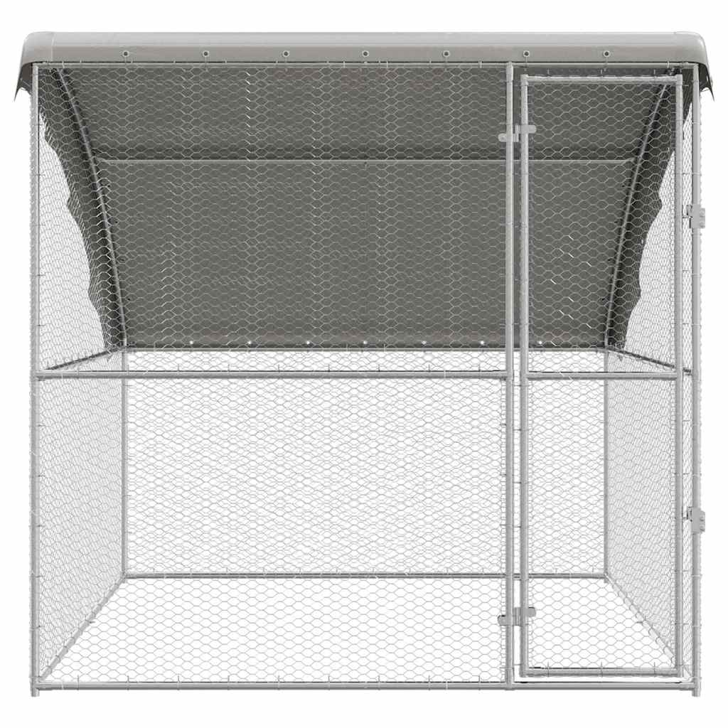 Jaula Para Pollos Plateado 2 X 2 X 2 M Acero Galvanizado