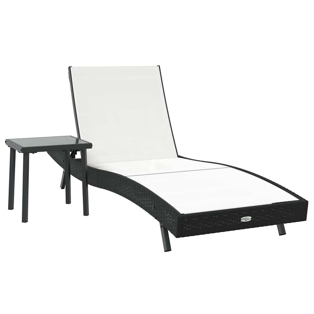 Tumbona 2 Pcs Ratán Sintético