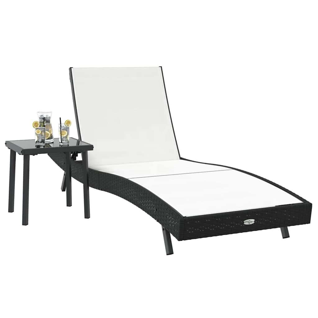 Tumbona 2 Pcs Ratán Sintético