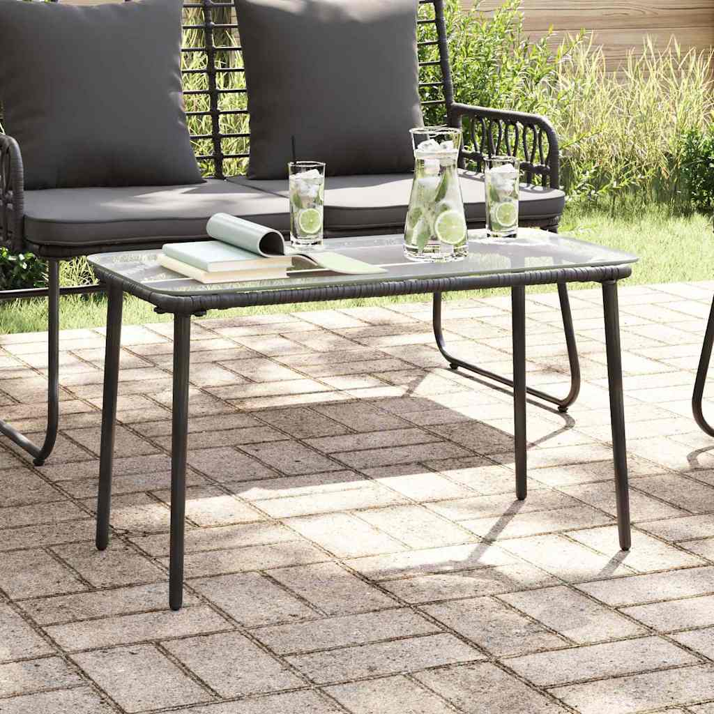 Mesa De Jardín 80 X 40 X 45 Cm Ratán Sintético