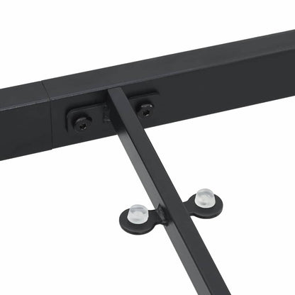 Mesa De Jardín Negro Metal