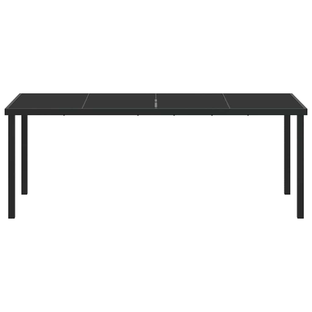 Mesa De Jardín Negro Metal