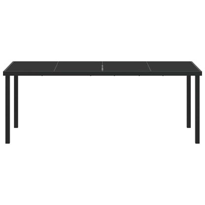Mesa De Jardín Negro Metal