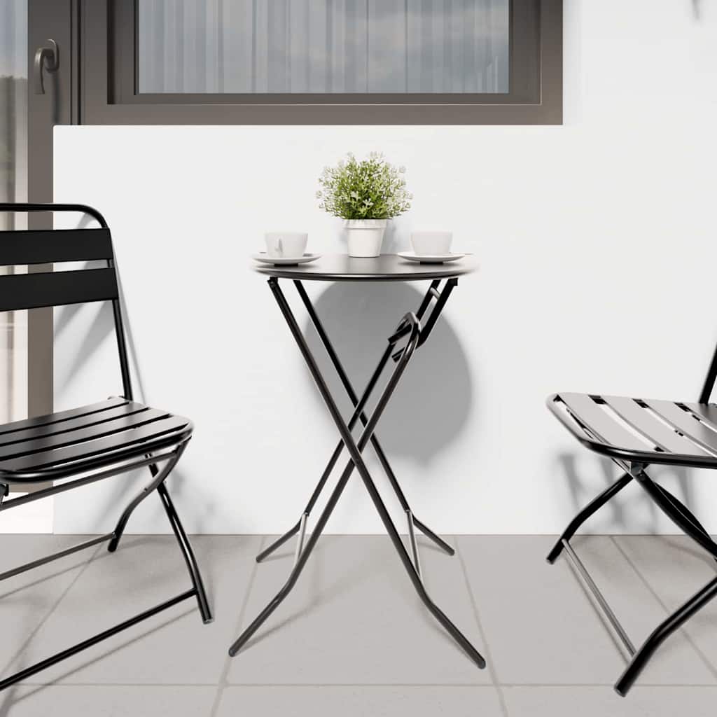 Mesa De Jardín 50 X 50 X 72 Cm Metal