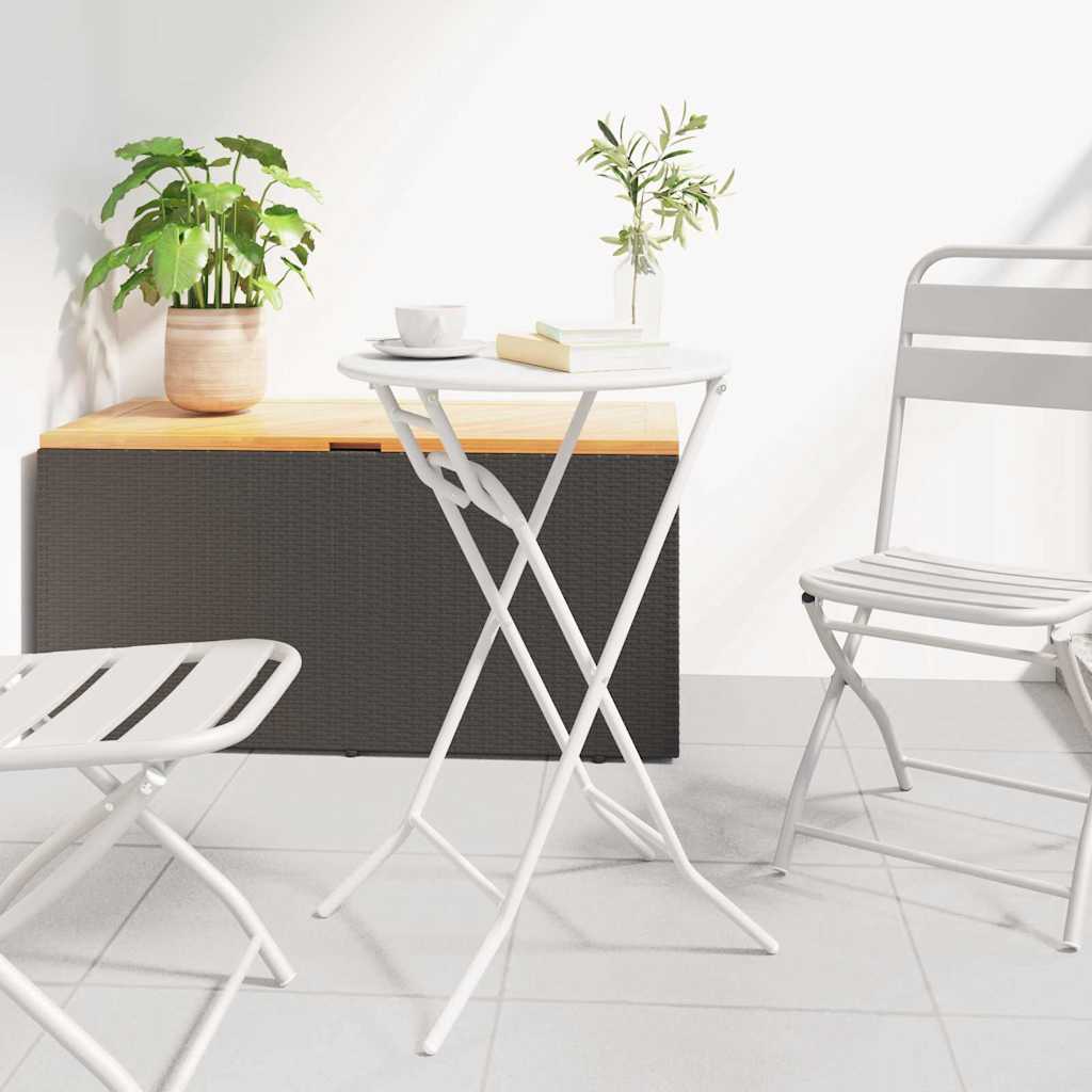Mesa De Jardín 50 X 50 X 72 Cm Metal
