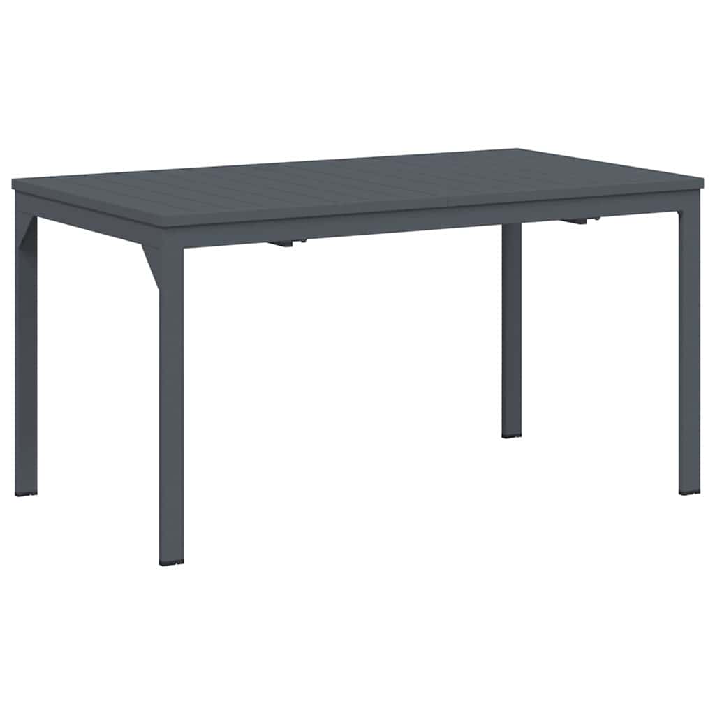 Mesa De Patio Antracita 180 X 80 X 74 Cm