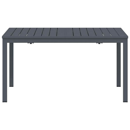 Mesa De Patio Antracita 180 X 80 X 74 Cm