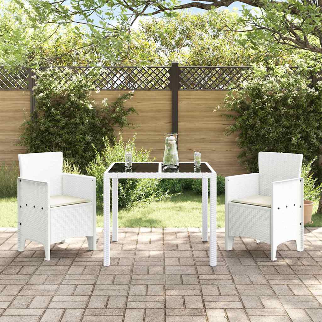 Silla De Jardín Con Cojín 2 Pcs 53 X 49 X 85 Cm Polipropileno