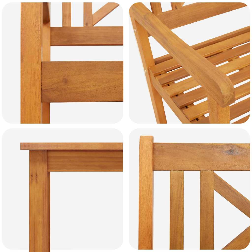 Conjunto De Comedor De Jardín 5 Pcs Marrón