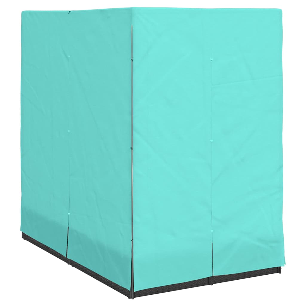 Tumbona Doble Tuquesa 205 X 129 X 200 Cm Ratán Sintético