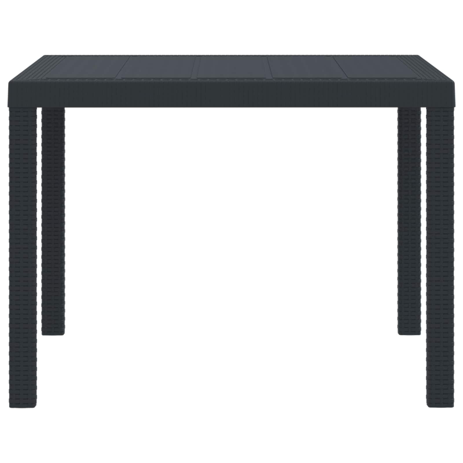 Mesa De Jardín 250 X 100 X 73 Cm Ratán Sintético