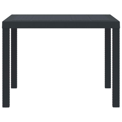 Mesa De Jardín 250 X 100 X 73 Cm Ratán Sintético