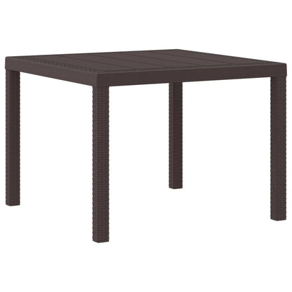 Mesa De Jardín 250 X 100 X 73 Cm Ratán Sintético
