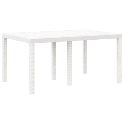 Mesa De Jardín 150 X 100 X 73 Cm Ratán Sintético