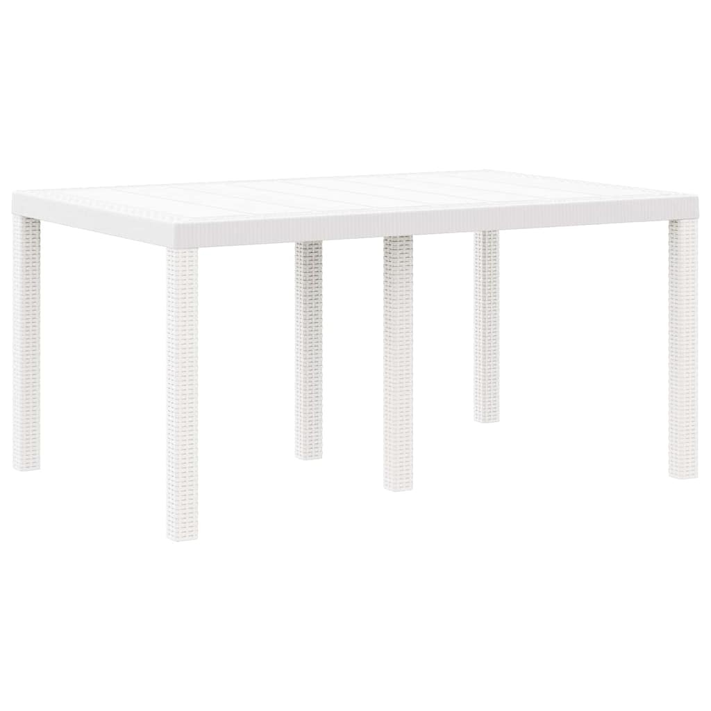 Mesa De Jardín 150 X 100 X 73 Cm Ratán Sintético