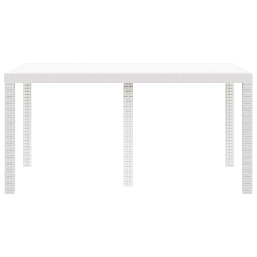 Mesa De Jardín 150 X 100 X 73 Cm Ratán Sintético