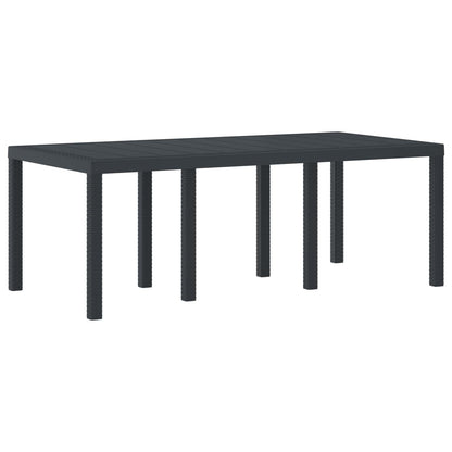 Mesa De Jardín 250 X 100 X 73 Cm Ratán Sintético