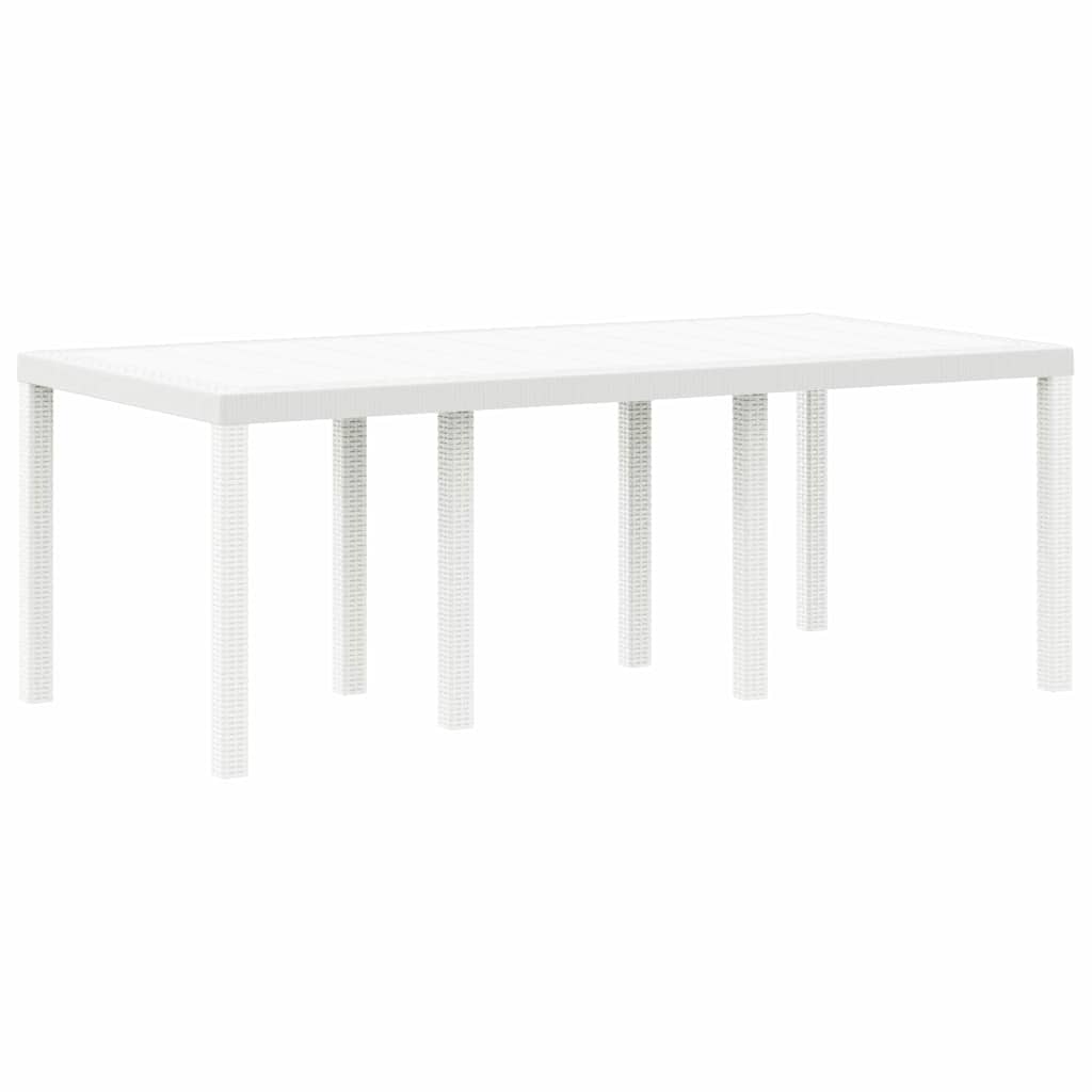 Mesa De Jardín 200 X 100 X 73 Cm Ratán Sintético
