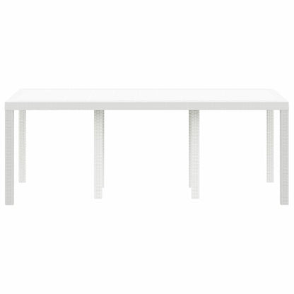 Mesa De Jardín 200 X 100 X 73 Cm Ratán Sintético