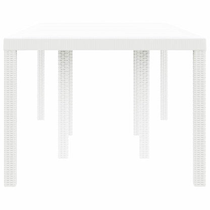 Mesa De Jardín 200 X 100 X 73 Cm Ratán Sintético